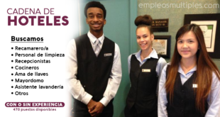 OFERTA DE EMPLEOS EN HOTELERIAS