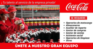 COCA COLA - SOLICITA PERSONAL