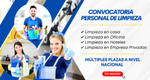 LIMPIEZA Y MATENIMIENTO NUEVAS COMVOCATORIAS