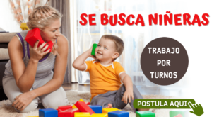 ¿TE GUSTA LOS NIÑOS? SE NESECITA NIÑERAS / BUEN SUELDO